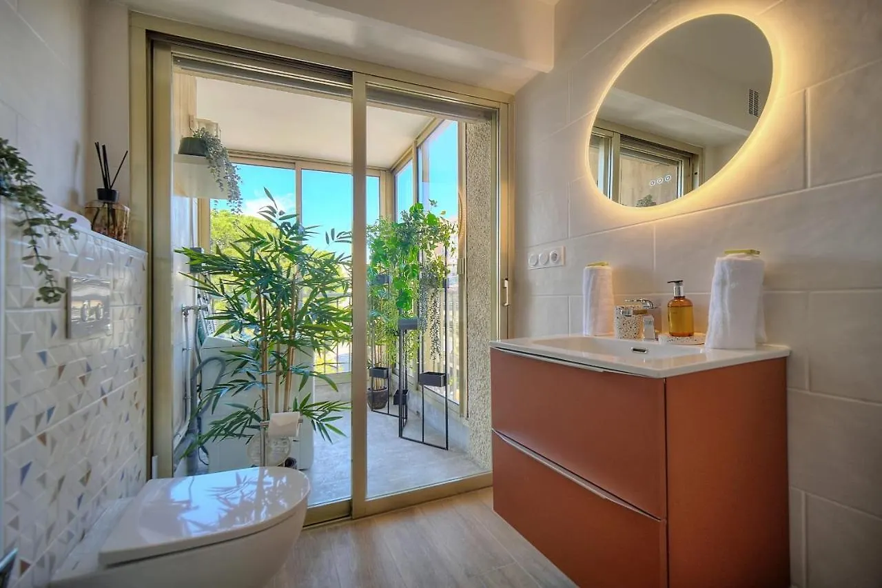 Immogroom - 5 Min From The Croisette Beaches - Terrace - Ac - Sea View 戛纳 公寓